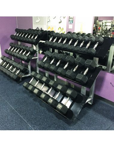 dumbbell rack set with weights