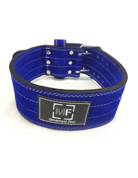 Suede Leather Powerlifting Belt 4 inch (10mm) - Dual Prong