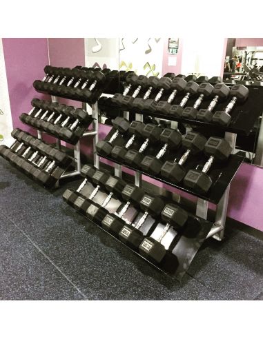 Commercial 3 Tier Hexhead Dumbbell Rack (20 pc)