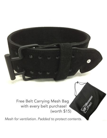 MF Premium Suede Leather Quick Release Belt  (with free mesh bag)