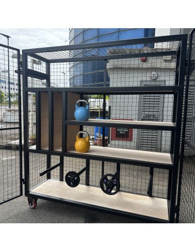 Custom Storage Cage for Fitness...